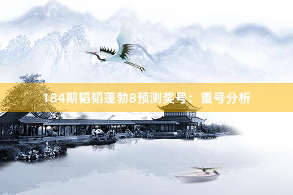 184期韬韬蓬勃8预测奖号：重号分析