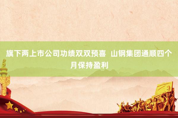 旗下两上市公司功绩双双预喜  山钢集团通顺四个月保持盈利