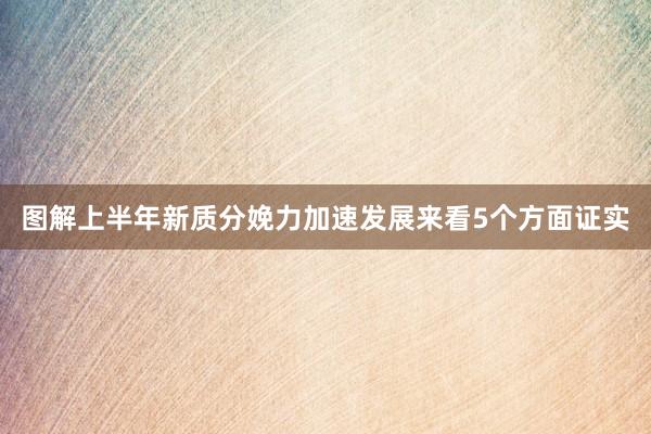 图解上半年新质分娩力加速发展来看5个方面证实