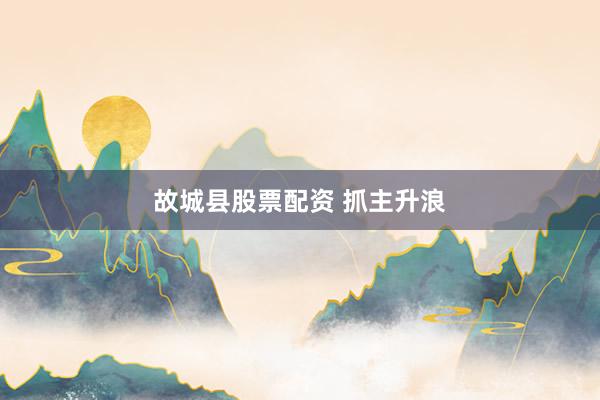故城县股票配资 抓主升浪