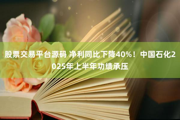 股票交易平台源码 净利同比下降40%！中国石化2025年上半年功绩承压
